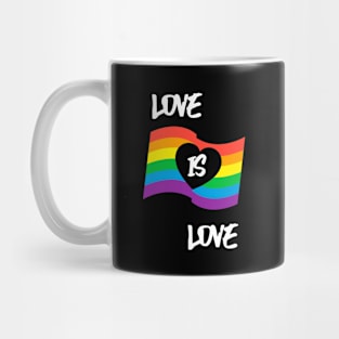 LGBTQ | Love Is Love | Pride Gift | Rainbow Gift | LGBTQ Ally | LGBTQ Gift Idea | Love Is Love | Human Mug